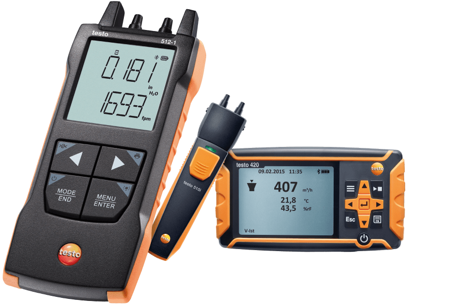 テストー 差圧計 testo 510i スマホ対応 - 健康管理、計測計