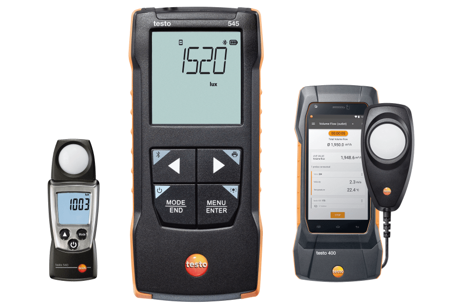 Lux Meters from Testo fast reliable high precision Testo North America