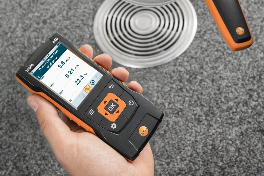 The new testo 440 air velocity & IAQ measuring instrument | Testo Ltd