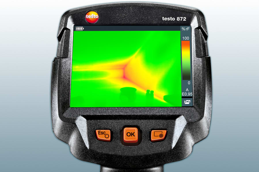 Thermal imagers for heating construction