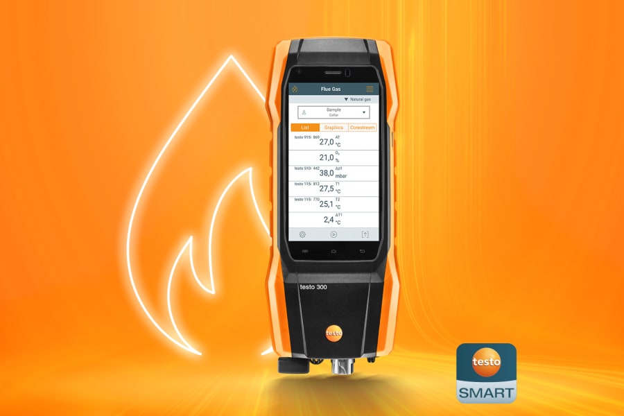 El analizador de gases de combustión testo 300 NEXT LEVEL