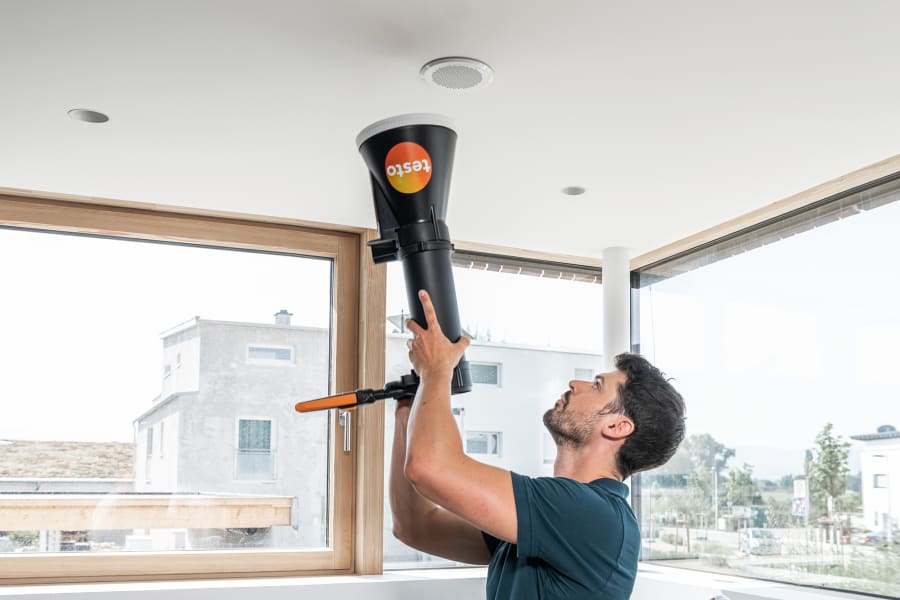 Measurement technology for balanced ventilation systems (BVS)