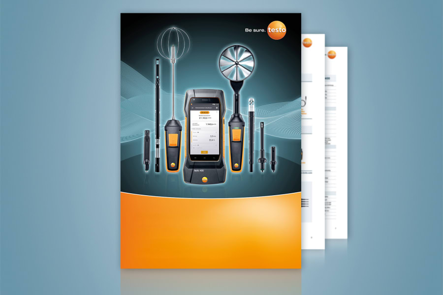 The universal air velocity & IAQ measuring instrument testo 400 brochure