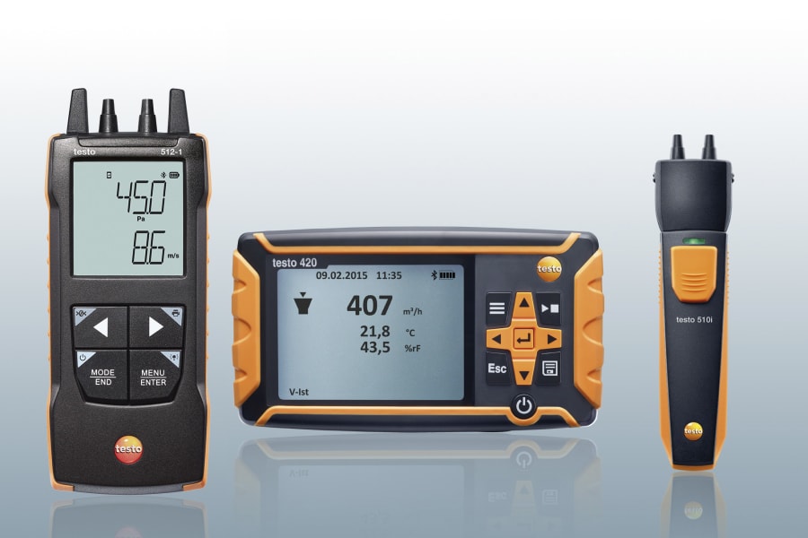 Set complet de mesure pression et détection de fuites de gaz