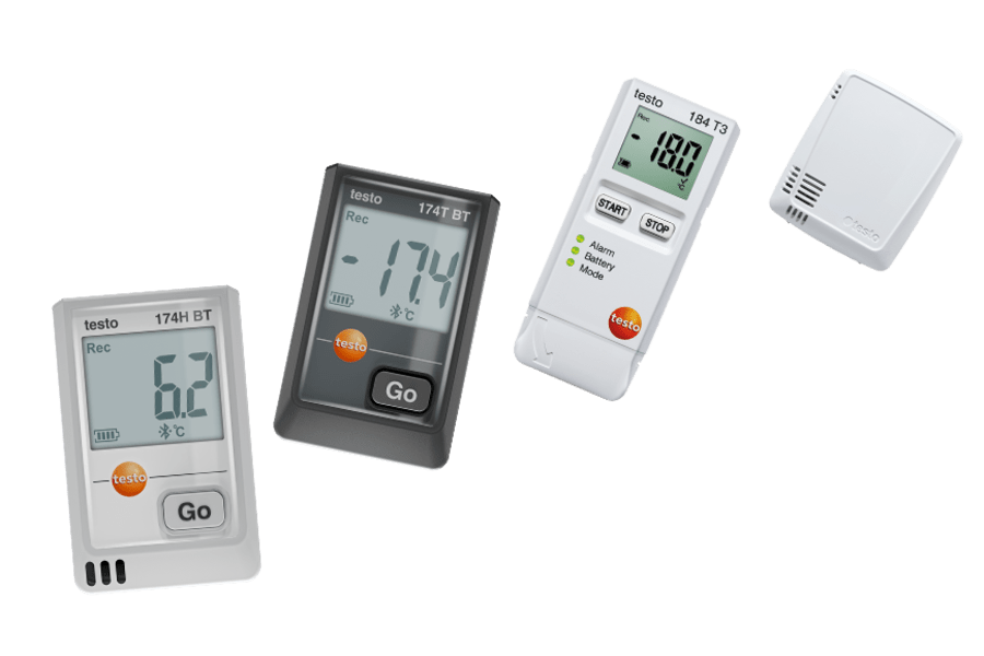 Temperature data loggers from Testo