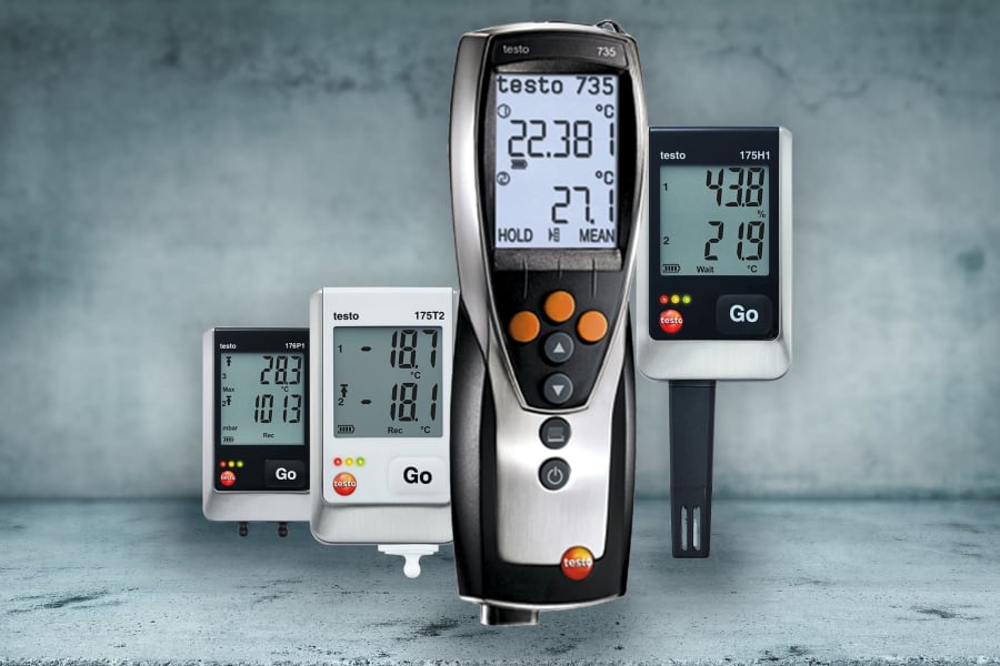 Testo Produktregistrierung: Datenlogger/Temperaturmessgeräte