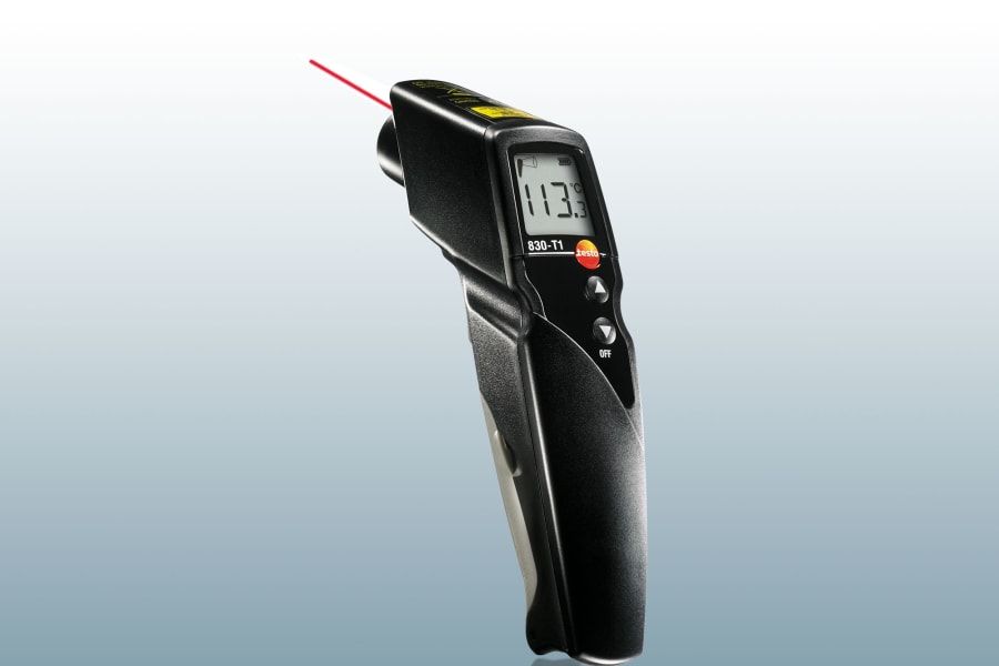 AGT Temperaturmessgerät: Berührungsloses Infrarot-Thermometer mit  Laserpointer, -50 bis +380 °C (Laser Thermometer)