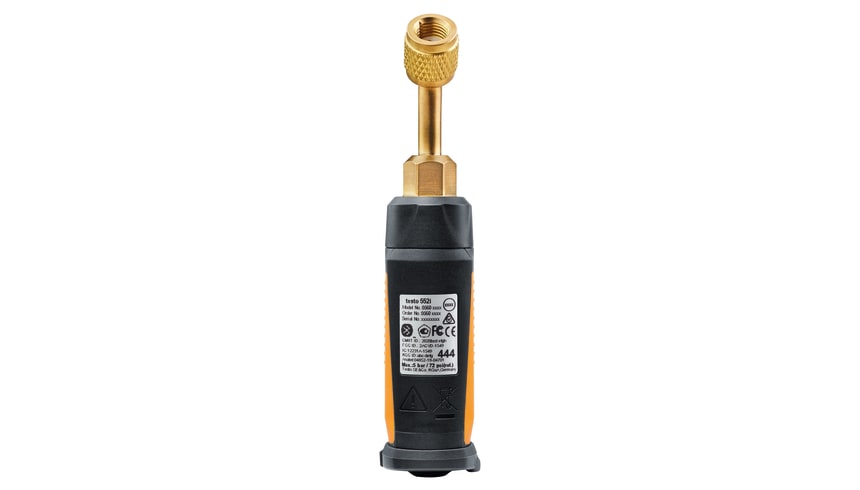 Rear view of Testo 552i vacuum probe used in the 558s kit