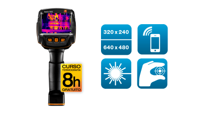 Cámara termográfica testo 883-1 con curso de 8 horas gratuito