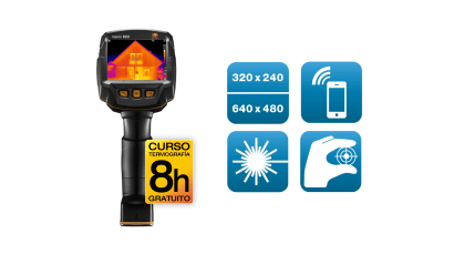 Cámara termográfica testo 883-2 con curso de 8 horas gratuito