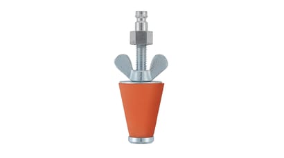 Conical test stop
