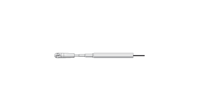 Vane probe, Ø 16 mm, with telescopic handle, Tmax +60°C