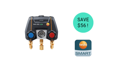 testo 550i Smart Kit – App-controlled digital manifold with