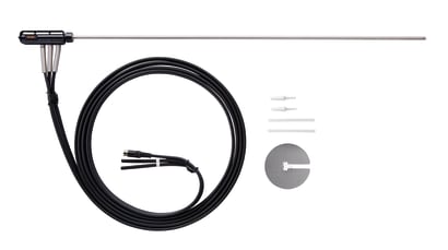 Pitot tube, stainless steel, 750 mm