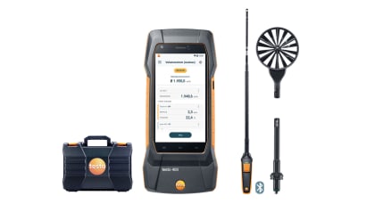 testo 400 air flow kit with hot wire probe