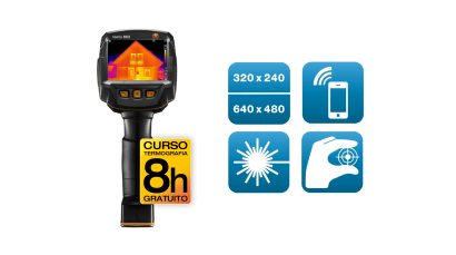 C&acirc;mara termogr&aacute;fica testo 883-2 com curso gratis