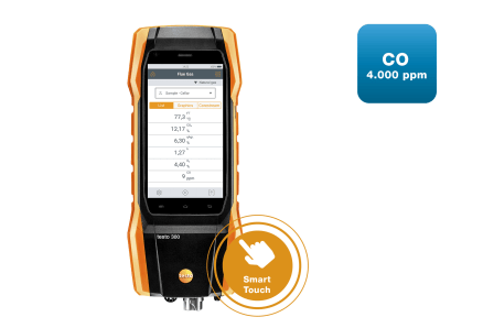 testo 300 燃焼排ガス分析計 測定成分: O2、CO、NO | 燃焼排ガス分析計