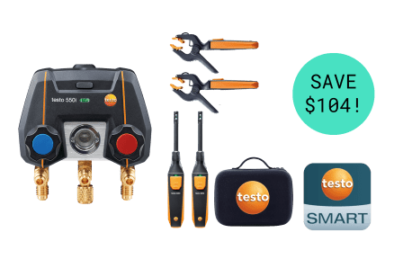 testo 550i Bluetooth Smart Block Kit – App-Controlled System with