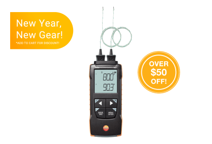 testo 922 - Differential temperature measuring instrument for TC