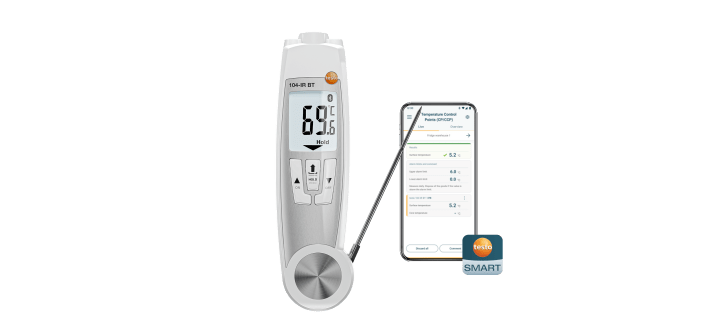 testo 104-IR BT – Infrared penetration thermometer with app
