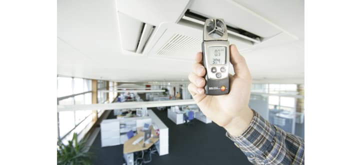 testo 410-2 - Vane anemometer with humidity measurement
