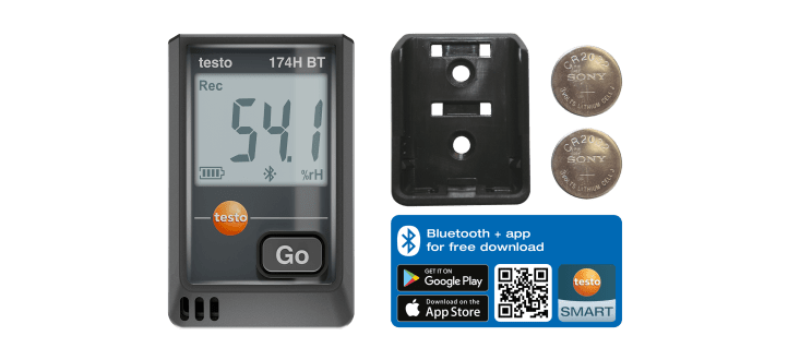 データーロガー　DT-174B ml-testo174-h-bt-black-set-