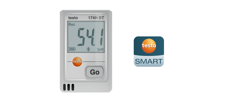 testo 174H BT- 温湿度計データロガー (Bluetooth)