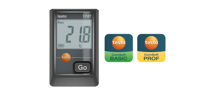testo 174 T - 温度計データロガー (USB)