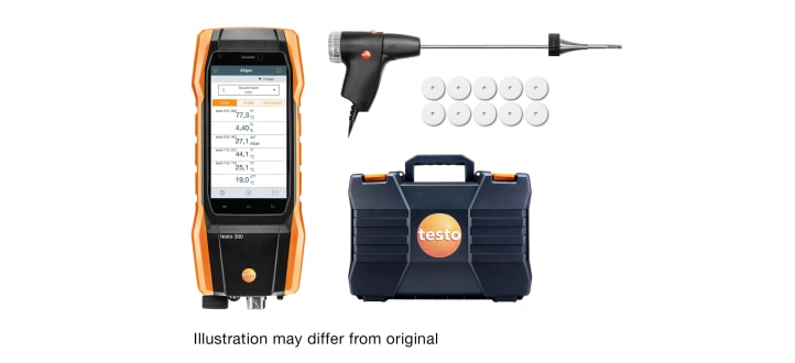 testo 300 NEXT LEVEL Longlife INDUSTRY Set 2: Flue gas analyzer (O