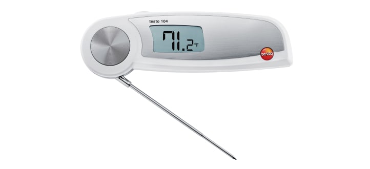 0563 1063, Testo 106 Kit Wired Digital Thermometer for Food Industry,  Multipurpose Use, 1 Input(s), +275°C Max, ±0.5 °C Accuracy