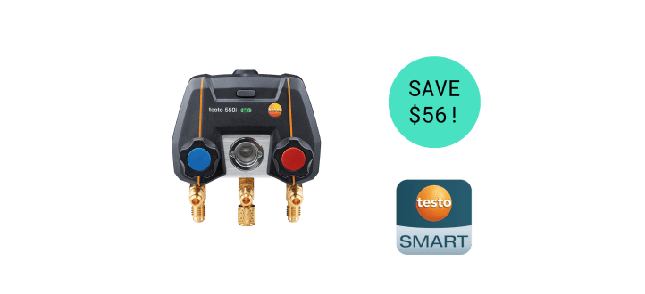testo 550i – App-controlled digital manifold with Bluetooth and 2