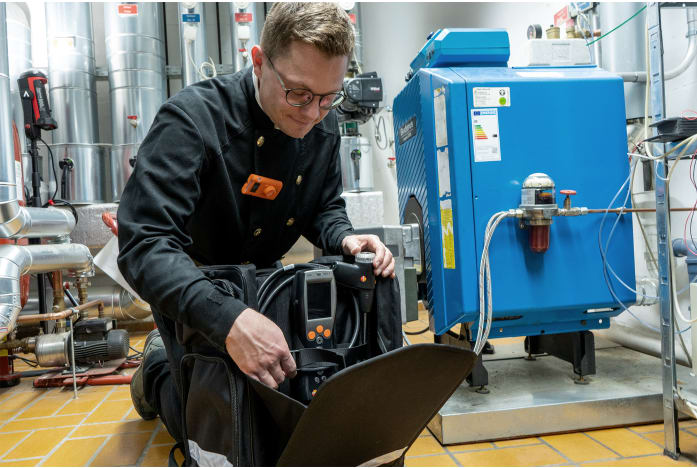 Abgasmessger&auml;t testo 330-2 LL mit Schornsteinfeger-Rucksack von RESS