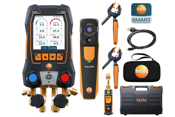 Set testo 558s y 860i para t&eacute;cnicos de refrigeraci&oacute;n