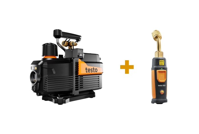 Set bomba testo 565i y vacuómetro por Bluetooth testo 552i