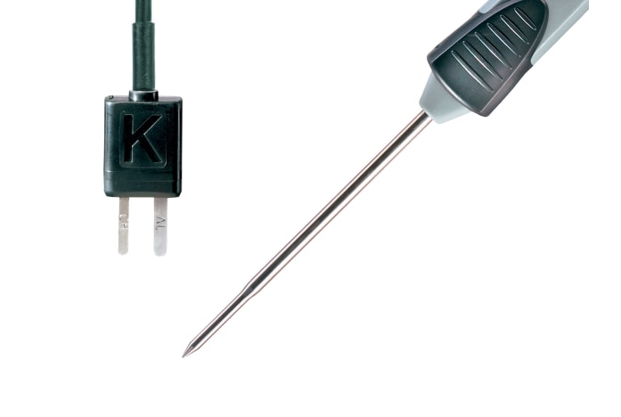 Detalle conector y punta de la sonda Testo