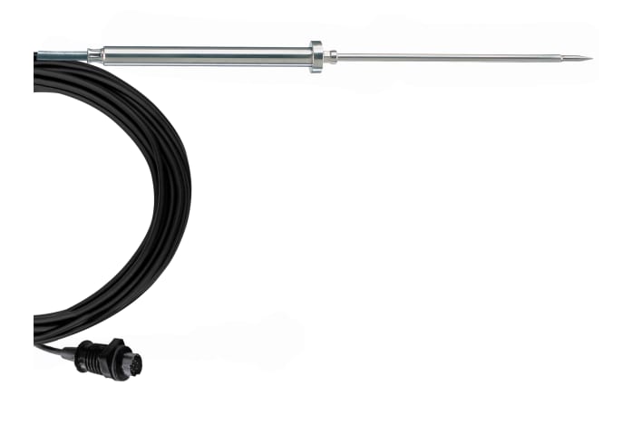 Detalle conector de 8 pines en la sonda testo