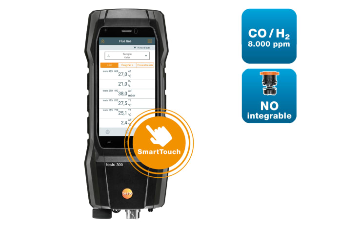 Nuevo analizador de combusti&oacute;n testo 300