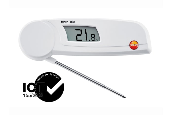 Termómetro plegable con homologación ICT testo 103