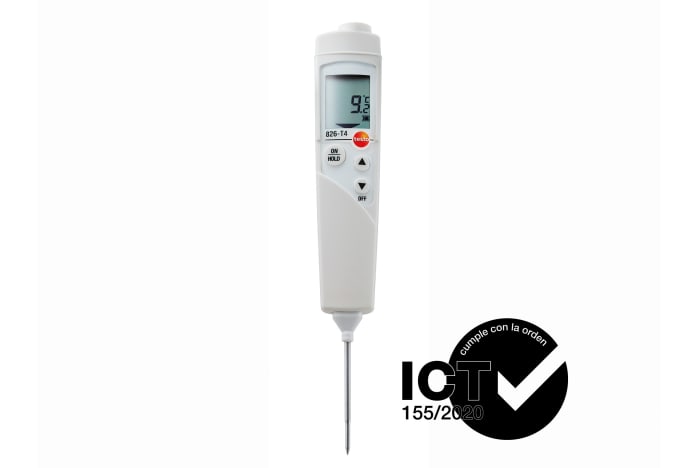 Term&oacute;metro de pincho con homologaci&oacute;n ICT testo 826 T4