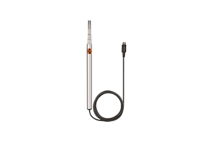 Professional telescopic handle for plug-in vane probes