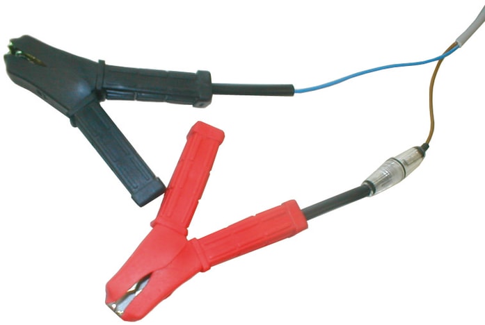 Cable with battery terminals and adapter