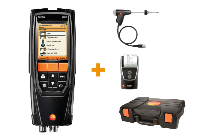 Kit d’analyse de combustion testo 320