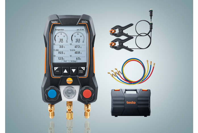 Testo 550 デジタルマニホールド Bluetooth デジタルマニホールドセット testo 550