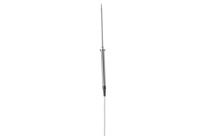 Robust stainless steel Pt100 food probe IP65, calibratable