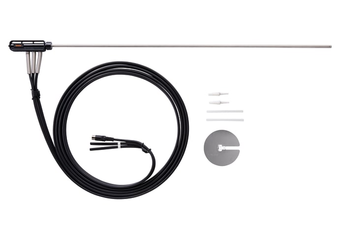 Pitot tube, stainless steel, 750 mm