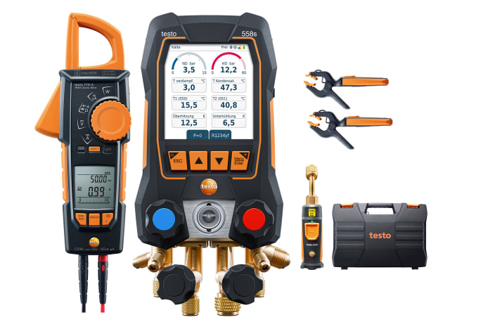 testo 558s Smart Vacuum Kit with clamp meter