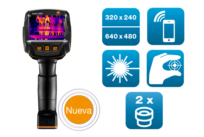Set testo 883 c&aacute;mara termogr&aacute;fica
