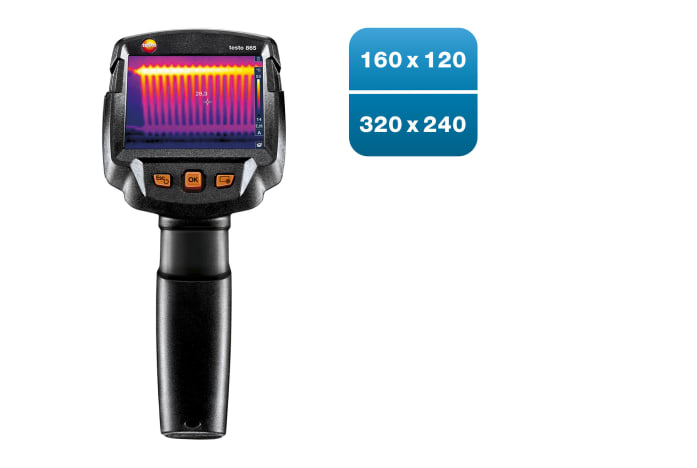 testo 865 赤外線サーモグラフィ (可視画像なし)