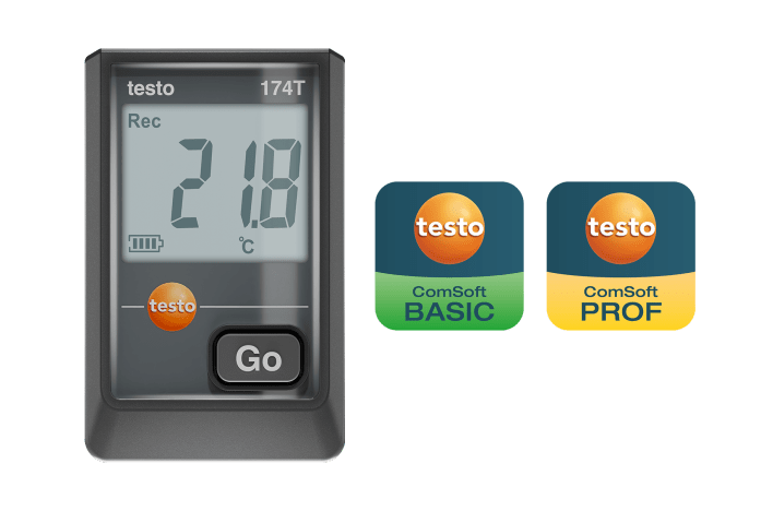 testo 174 T - Mini temperature data logger with USB-C and PC software