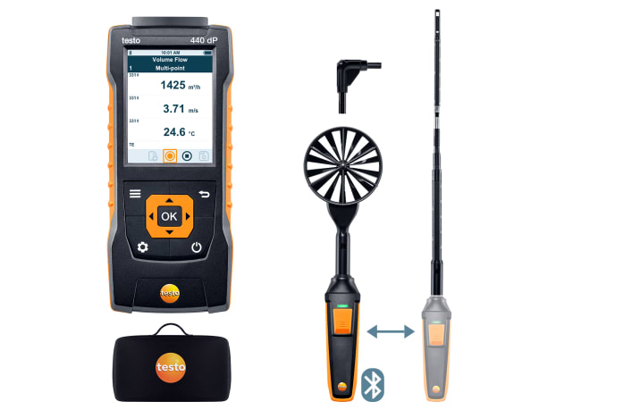 testo&nbsp;440 Delta P Air Flow ComboKit 1 with Bluetooth&reg;